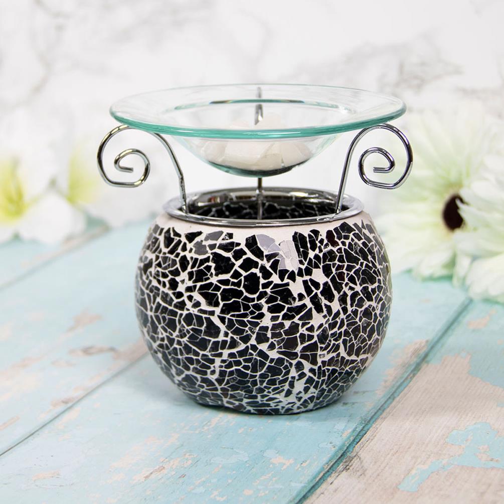 Desire Black Crackle Mosaic Wax Melt Warmer Extra Image 1